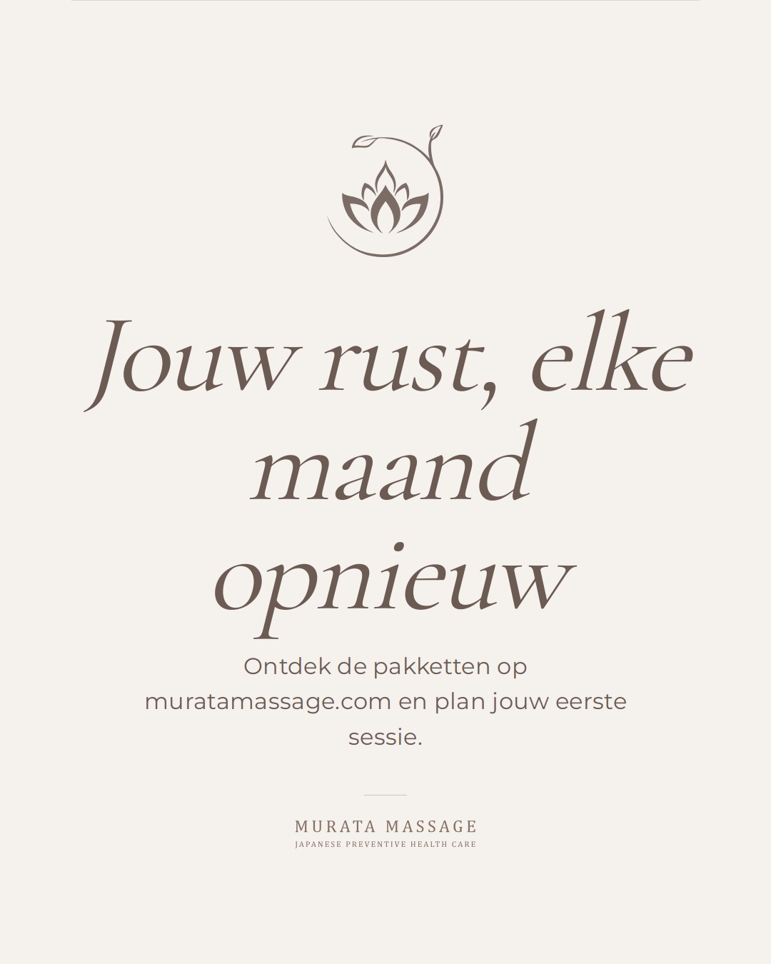 Slide 5 van 5 — Massage abonnementen bij Murata: voordelen en pakketten voor structurele ontspanning